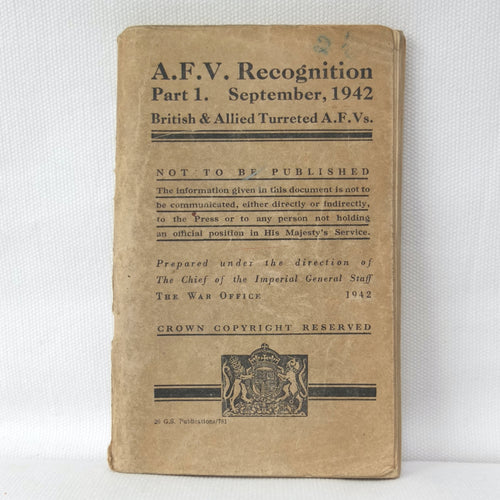 A.F.V. Recognition Manual (1942)