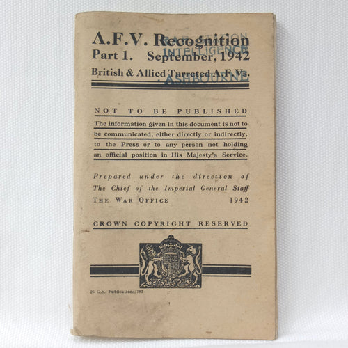 A.F.V. Recognition - British & Allied (1942)
