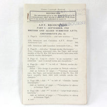 A.F.V. Recognition - British & Allied (1942)