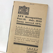 A.F.V. Recognition - Enemy Turreted AFVs (1943)