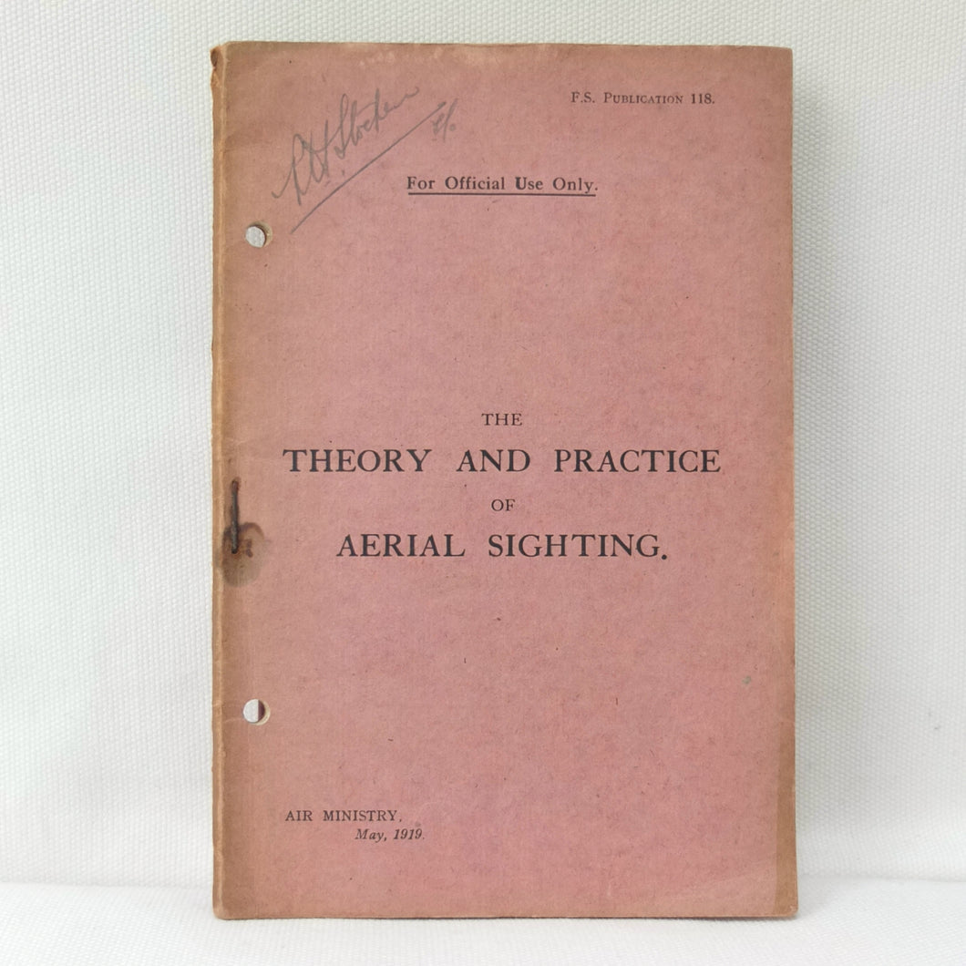 The Theory and Practice of Aerial Sighting (1919)