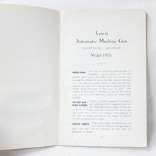 Handbook of the Lewis Automatic Machine Gun (1915)