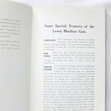 Artists Rifles BSA Lewis Gun Handbook (1916)