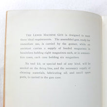 Artists Rifles BSA Lewis Gun Handbook (1916)
