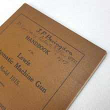 Artists Rifles BSA Lewis Gun Handbook (1916)