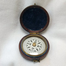 Francis Barker Leather Cased Pocket Compass c.1870