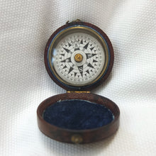 Francis Barker Leather Cased Pocket Compass c.1870