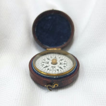 Francis Barker Leather Cased Pocket Compass c.1870