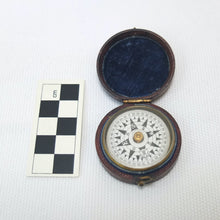 Francis Barker Leather Cased Pocket Compass c.1870