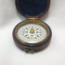 Francis Barker Leather Cased Pocket Compass c.1870