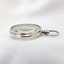 Silver Francis Barker Pebble Lens Compass c.1900