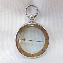 Silver Francis Barker Pebble Lens Compass c.1900