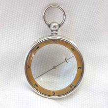 Silver Francis Barker Pebble Lens Compass c.1900