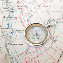 Silver Francis Barker Pebble Lens Compass c.1900