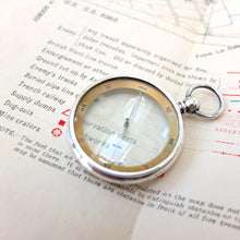 Silver Francis Barker Pebble Lens Compass c.1900