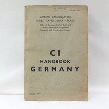 Counter Intelligence Handbook Germany (1944)
