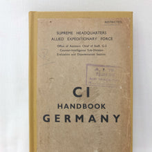 Counter Intelligence Handbook Germany (1944)
