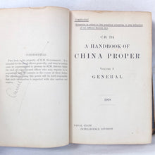 Handbook of China (1918) Naval Staff Intelligence