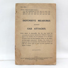 Defensive Measures Against Gas Attacks (1917)