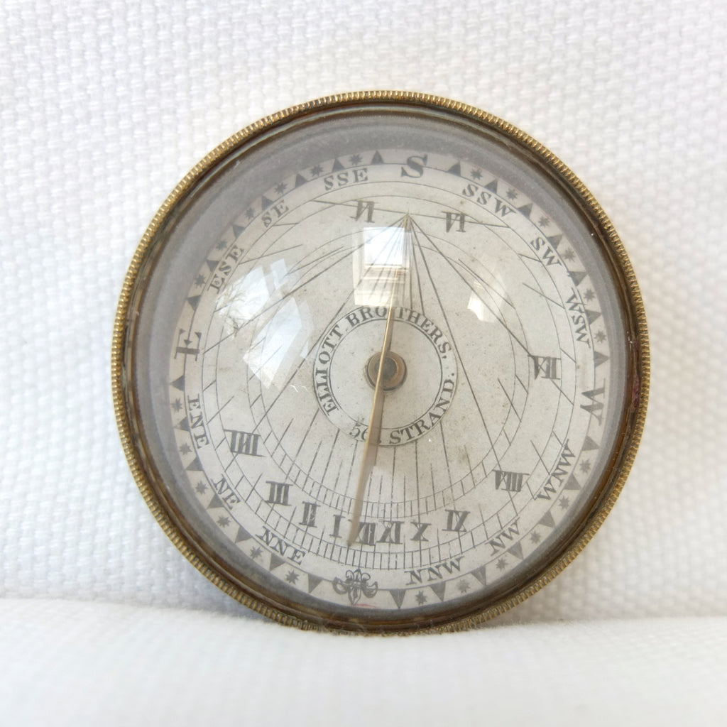 Sundials Library Elliot Brothers Pocket Sundial Compass (c.1853) – Compass Library