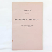 Notes on G.S.G.S. Maps of Germany (1944)