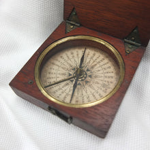 Georgian Wooden Pocket Compass c.1820