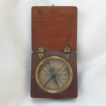 Georgian Mahogany Pocket Compass c.1830