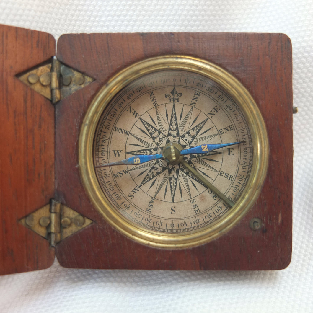 Georgian Mahogany Pocket Compass c.1830