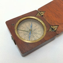 Georgian Mahogany Pocket Compass c.1830