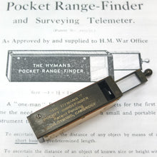 Hymans Entfernungsmesser für die Hosentasche (1915)