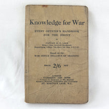 Knowledge For War (1916)