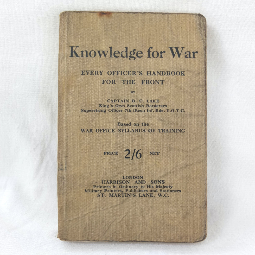 Knowledge For War (1916)