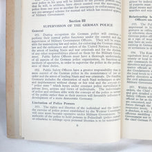 Military Government in Germany - Public Safety (1945)