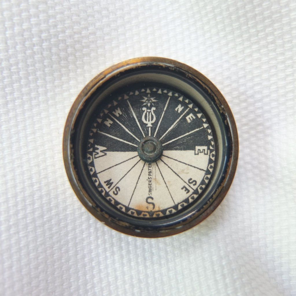 Miniature Francis Barker Singer's Patent Compass c.1870 – Compass Library