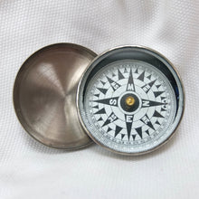 Vintage Nickel Plated Pocket Compass c.1920