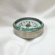 Vintage Nickel Plated Pocket Compass c.1920