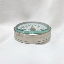 Vintage Nickel Plated Pocket Compass c.1920