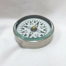 Vintage Nickel Plated Pocket Compass c.1920