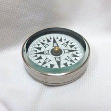 Vintage Nickel Plated Pocket Compass c.1920