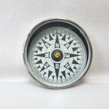 Vintage Nickel Plated Pocket Compass c.1920