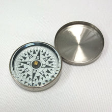 Vintage Nickel Plated Pocket Compass c.1920