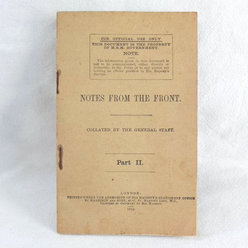 Notes From the Front -Part II (1914)