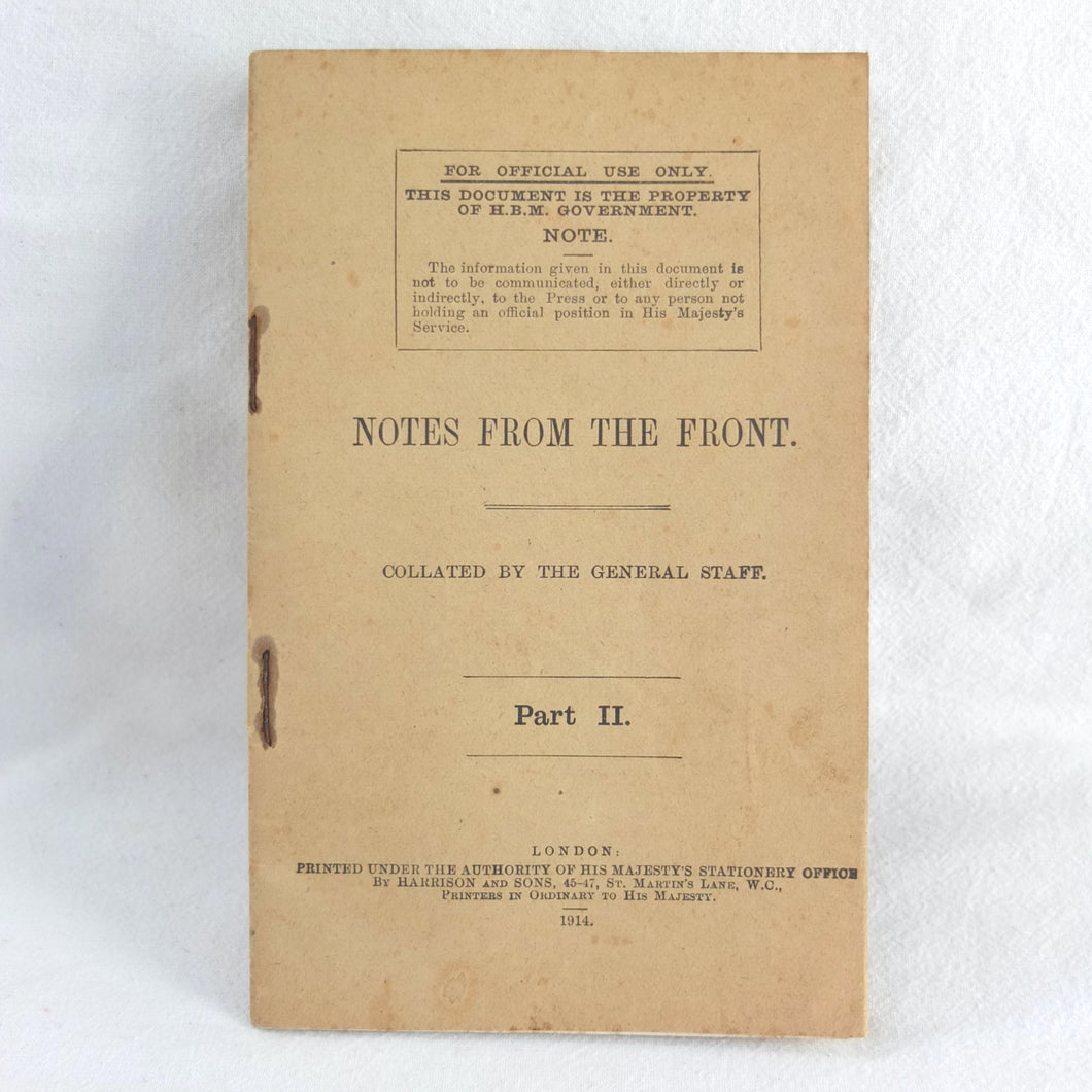 Notes From the Front -Part II (1914)