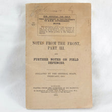 Notes From the Front -Part III (1915)