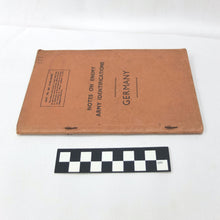 Notes on Enemy Army identifications - Germany (1939)