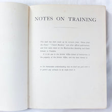 Artists' Rifles Notes on Training (1915)