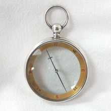 Silver Francis Barker Pebble Lens Compass c.1900