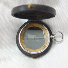 Silver Francis Barker Pebble Lens Compass c.1900