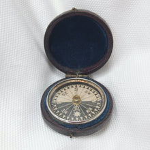 Singer's Patent Leather Cased Compass c.1868