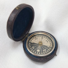 Singer's Patent Leather Cased Compass c.1868